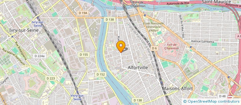 localisation de l'entreprise ALFA BAT à ALFORTVILLE
