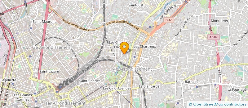localisation de l'entreprise ALFA BTP à MARSEILLE