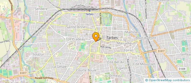 localisation de l'entreprise ALFA BUREAUTIQUE à TARBES
