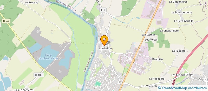 localisation de l'entreprise ALFA&CIE  LOIRE-AUTHION