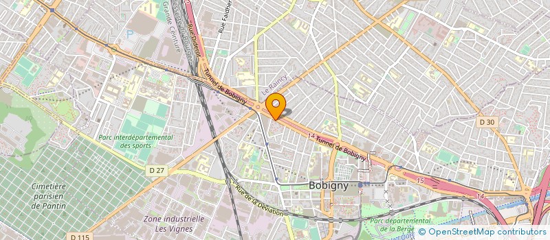 localisation de l'entreprise ALFA CONSTRUCTION  BOBIGNY