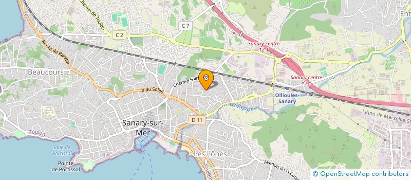 localisation de l'entreprise ALFA CONSULTING à SANARY-SUR-MER