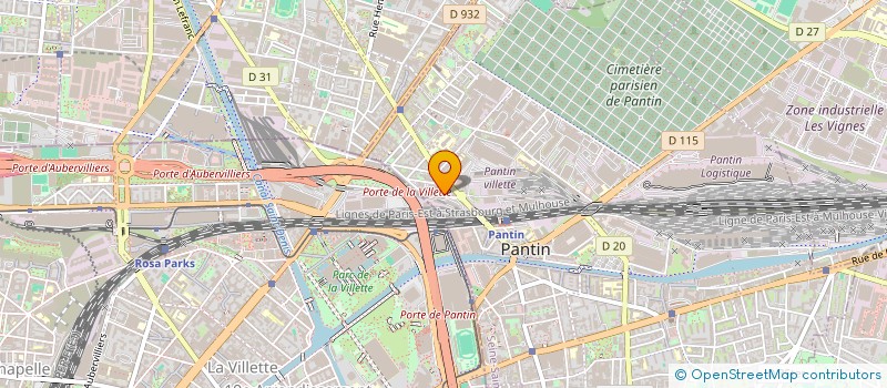 localisation de l'entreprise ALFA DOM à PANTIN