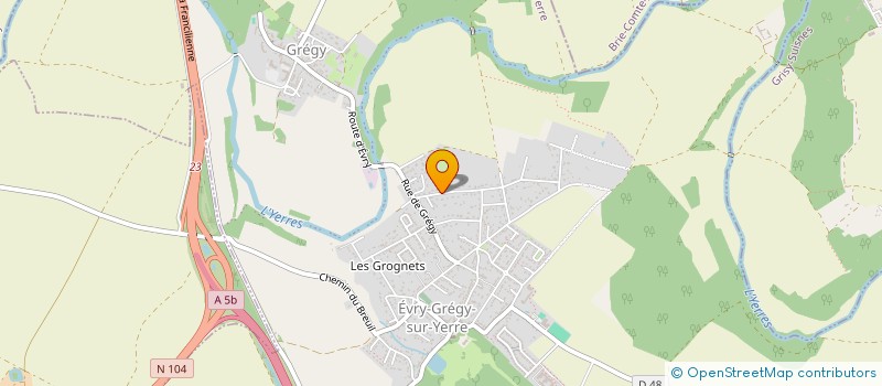 localisation de l'entreprise ALFA EDITION  EVRY-GREGY-SUR-YERRE