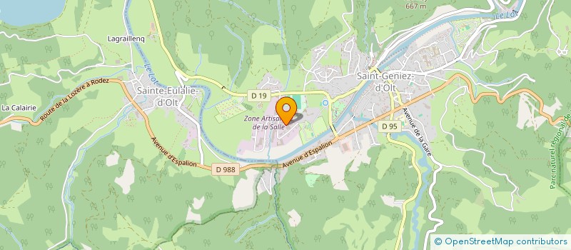 localisation de l'entreprise ALFA GT BERTONE  SAINT GENIEZ D'OLT ET D'AUBRAC