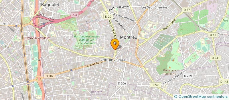 localisation de l'entreprise ALFA IMMO à MONTREUIL