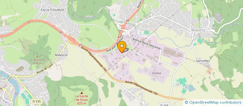 localisation de l'entreprise ALFA IMMOBILIER  SAINT-GERMAIN-LAPRADE