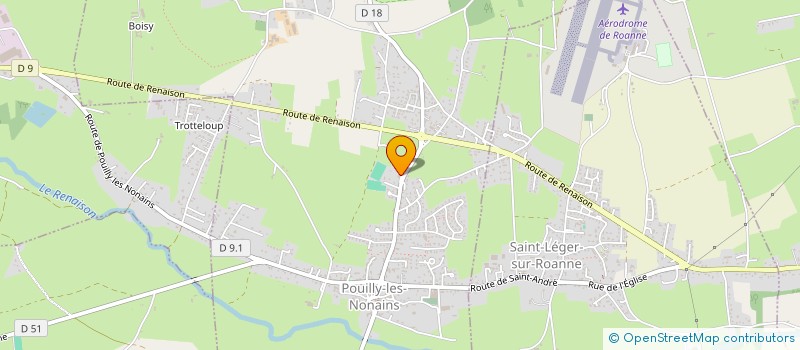 localisation de l'entreprise ALFA INDUSTRIE à POUILLY-LES-NONAINS