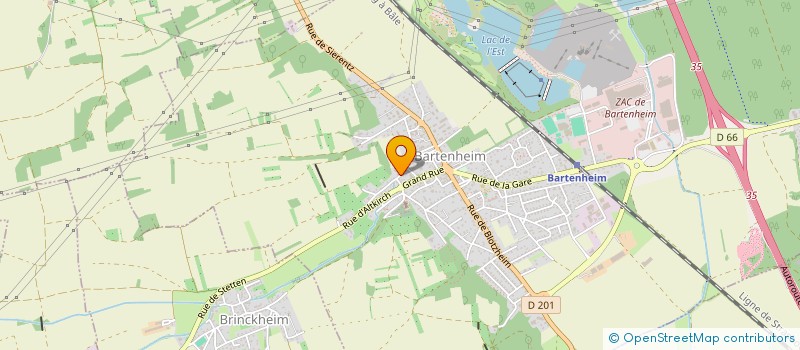 localisation de l'entreprise ALFA INVEST  BARTENHEIM