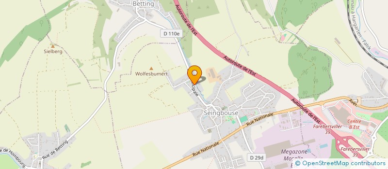 localisation de l'entreprise ALFA JP  SEINGBOUSE