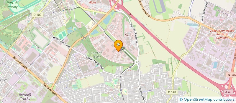 localisation de l'entreprise ALFA LAVAL HOLDING SAS  SAINT-PRIEST