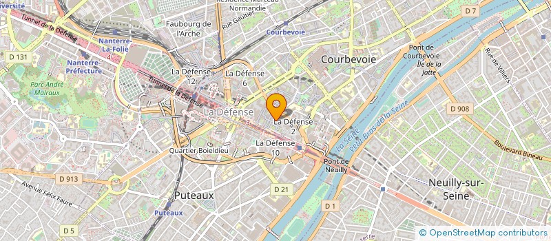 localisation de l'entreprise ALFA LAVAL PACKINOX à COURBEVOIE