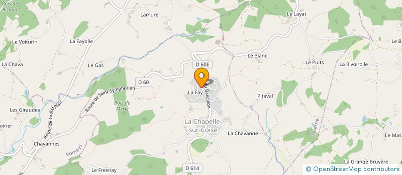 localisation de l'entreprise ALFA MACONNERIE  LA CHAPELLE-SUR-COISE