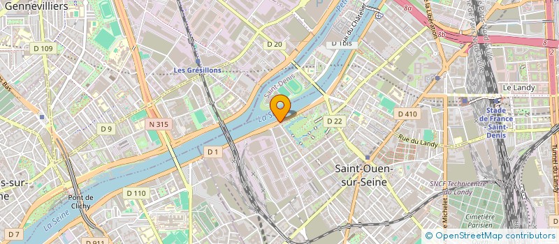 localisation de l'entreprise ALFA NET à SAINT-OUEN-SUR-SEINE