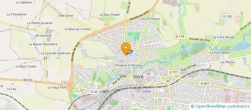 localisation de l'entreprise ALFA OUTILLAGE à VITRE