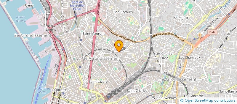 localisation de l'entreprise ALFA PLACO 13 à MARSEILLE