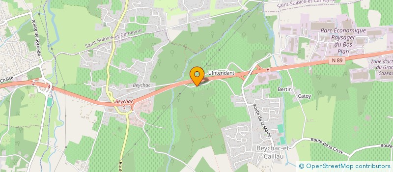 localisation de l'entreprise ALFA PROMO  BEYCHAC-ET-CAILLAU