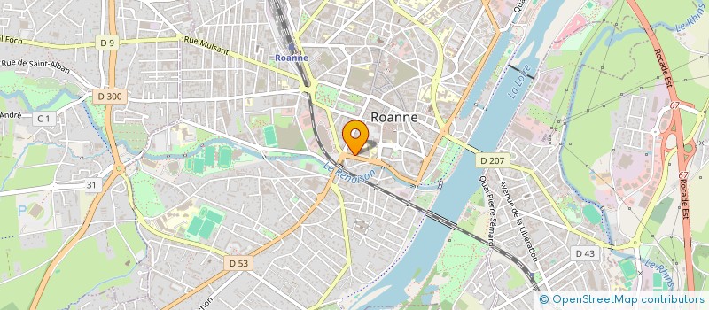 localisation de l'entreprise ALFA SCI  ROANNE