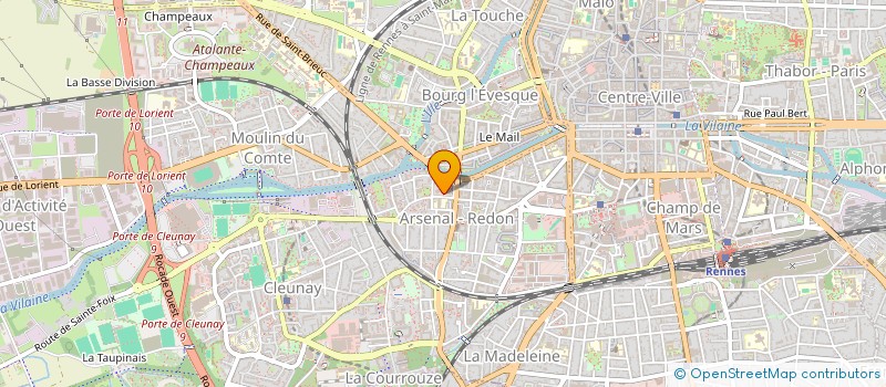 localisation de l'entreprise ALFA TECHNOLOGY à RENNES
