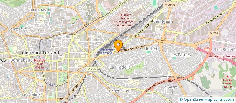 localisation de l'entreprise ALFA-X à CLERMONT-FERRAND