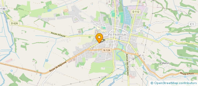 localisation de l'entreprise ALFAB à VIC-FEZENSAC