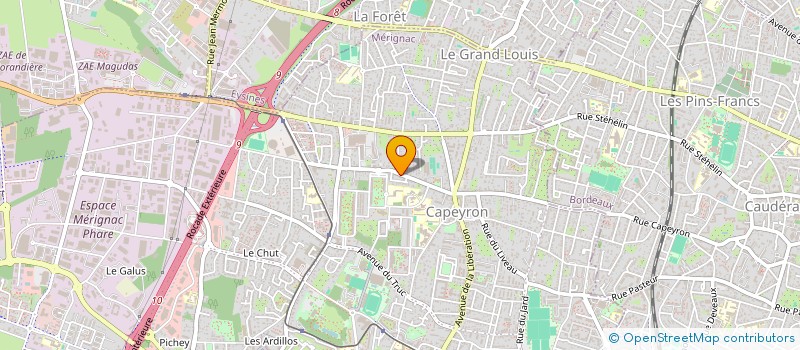 localisation de l'entreprise ALFABE  MERIGNAC