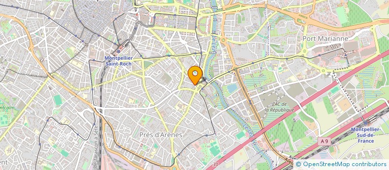 localisation de l'entreprise ALFABE CONSTRUCTION à MONTPELLIER