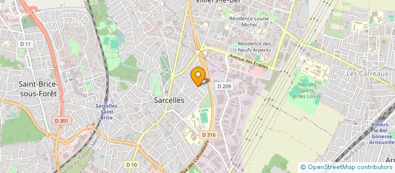 localisation de l'entreprise ALFACO à SARCELLES