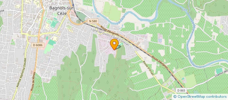localisation de l'entreprise ALFADIR à BAGNOLS-SUR-CEZE