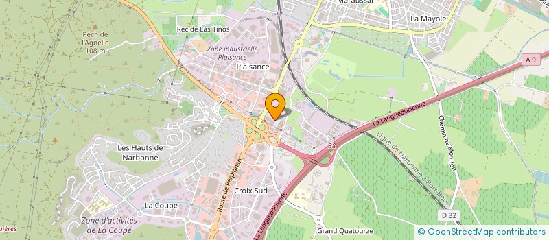 localisation de l'entreprise ALFADIS  NARBONNE