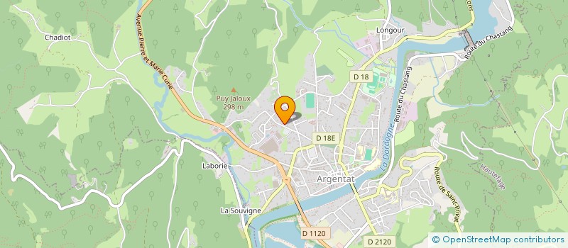 localisation de l'entreprise ALFAGE  ARGENTAT-SUR-DORDOGNE