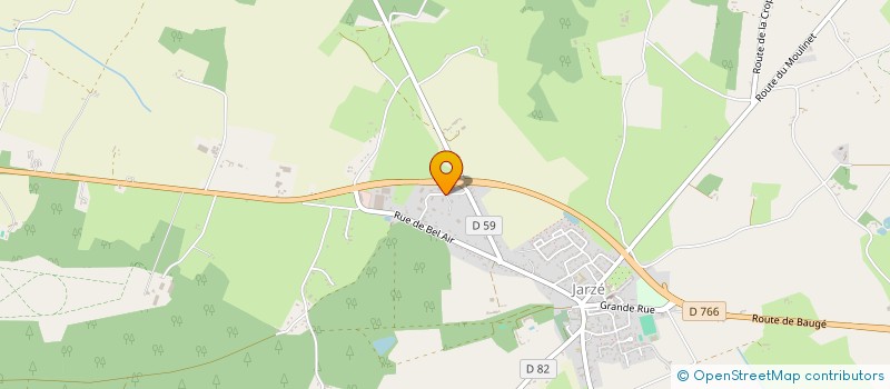 localisation de l'entreprise ALFALUX à JARZE VILLAGES