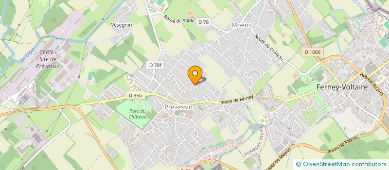 localisation de l'entreprise ALFAMA à PREVESSIN-MOENS