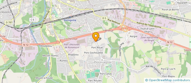 localisation de l'entreprise ALFANOR  PLOUMAGOAR