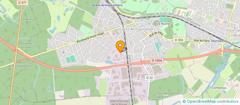 localisation de l'entreprise ALFAPI-REDEC à GRETZ ARMAINVILLIERS