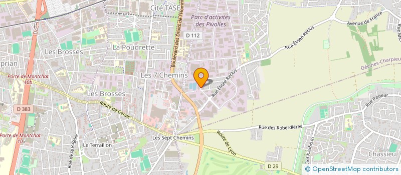 localisation de l'entreprise ALFAPLEX à DECINES-CHARPIEU