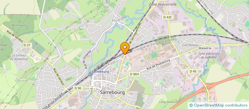 localisation de l'entreprise ALFAPRIM à SARREBOURG