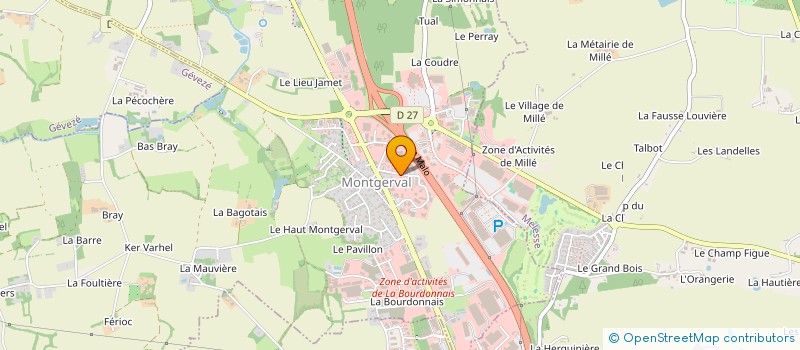 localisation de l'entreprise ALFARO 1  LA MEZIERE
