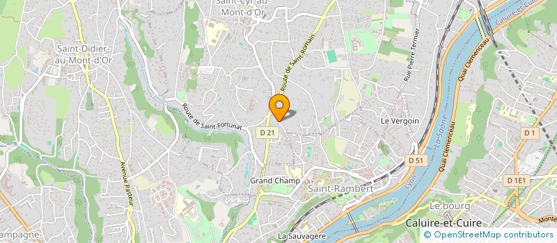 localisation de l'entreprise ALFASA  SAINT-CYR-AU-MONT-D'OR