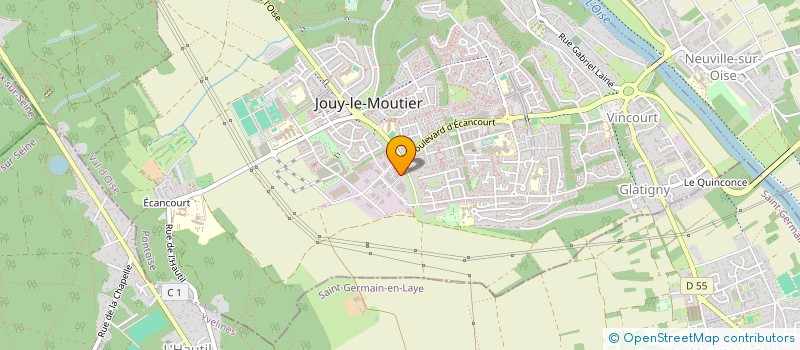 localisation de l'entreprise ALFATEC à JOUY-LE-MOUTIER