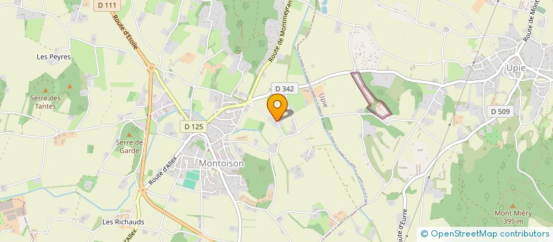 localisation de l'entreprise ALFAUGUI  MONTOISON