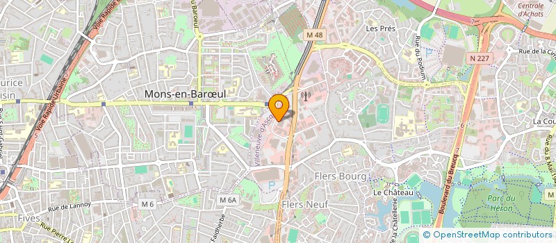 localisation de l'entreprise ALFE 20 à VILLENEUVE-D'ASCQ