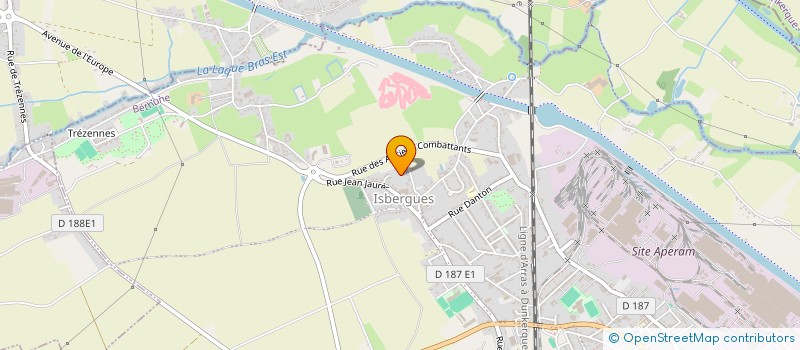 localisation de l'entreprise ALFE  ISBERGUES