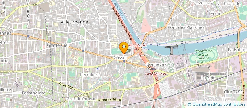 localisation de l'entreprise ALFEDIS  VILLEURBANNE