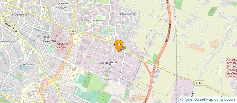 localisation de l'entreprise ALFI à VALENCE