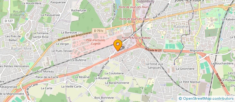 localisation de l'entreprise ALFI-TURBO à JOUE-LES-TOURS
