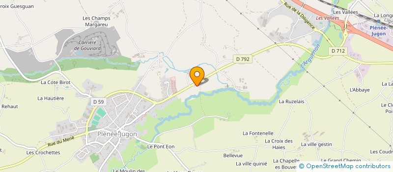 localisation de l'entreprise ALFINATI  PLENEE-JUGON