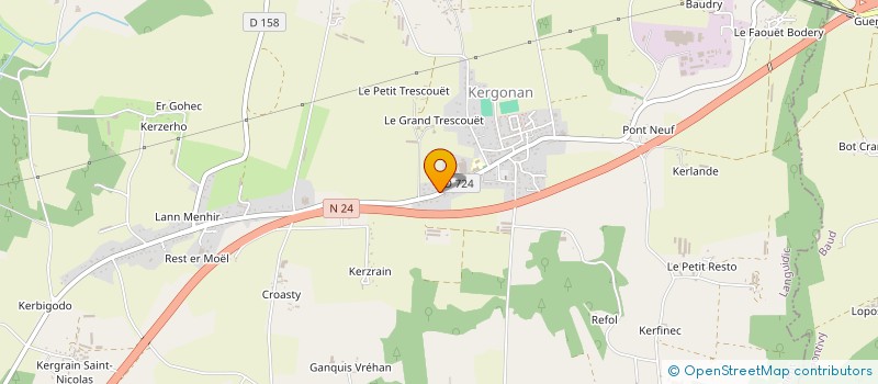 localisation de l'entreprise ALFINE SARL à LANGUIDIC