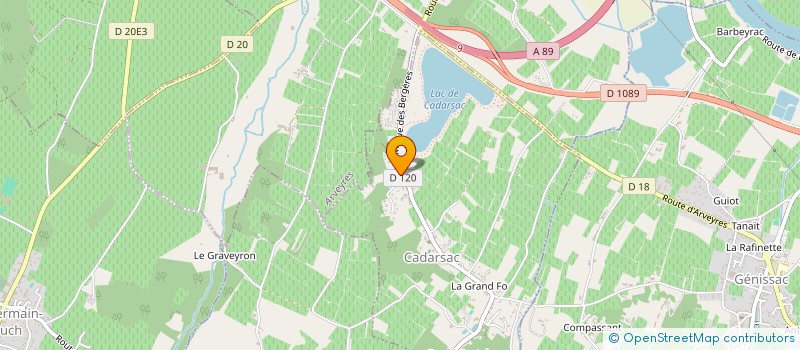 localisation de l'entreprise ALFINITI  CADARSAC