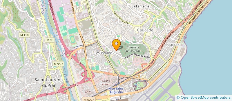 localisation de l'entreprise ALFINVEST  NICE